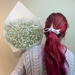 Букет из белой гипсофилы 7 шт в фоамиране