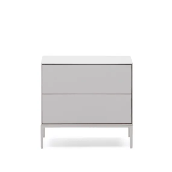 Vedrana Тумбочка прикроватная 2 ящика белый лак 60 x 55 см
