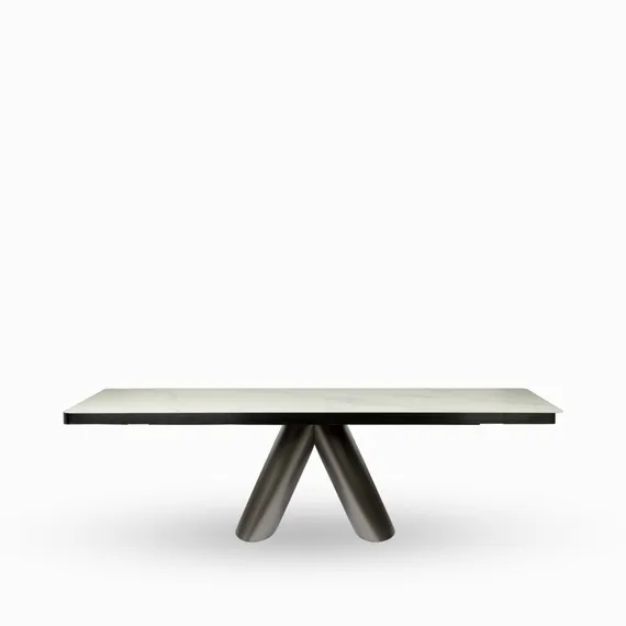 Обеденный стол Rory 260х100 см, белый фарфор