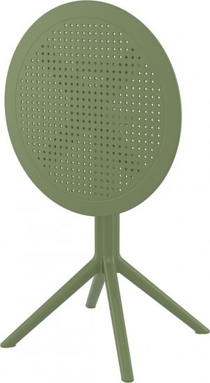 Стол пластиковый складной Sky Folding Table Ø60 оливковый Турция