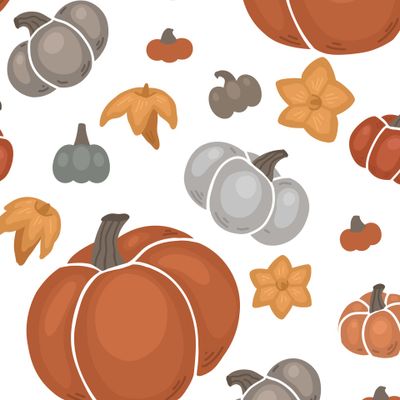 Тыквы с цветами