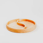 Деревянная менажница "Инь-Янь" из кедра