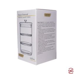 Конфетница с крышкой 3-х ярусная Repast Diamond 3*400 мл