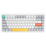 Беспроводная механическая клавиатура NuPhy Air75 V2 («Ионический белый» | Ionic White) Ультратонкая клавиатура с механическими переключателями. Русифицированная раскладка ANSI 75%, 84 клавиши. Алюминиевая рама. Есть RGB-подсветка, Hot-Swap и QMK/VIA