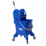 Ведро на колесах с универсальным отжимом, синее, 31 л HQ Profiline