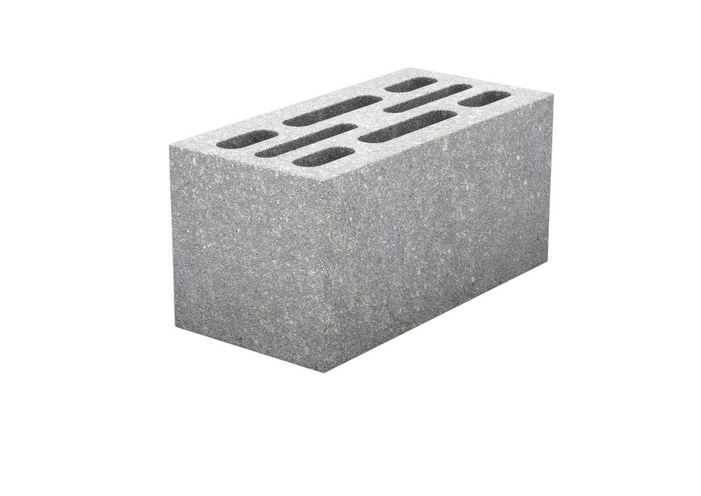 Блок керамзитобетонный стеновой 8-пустотный 390х190х188