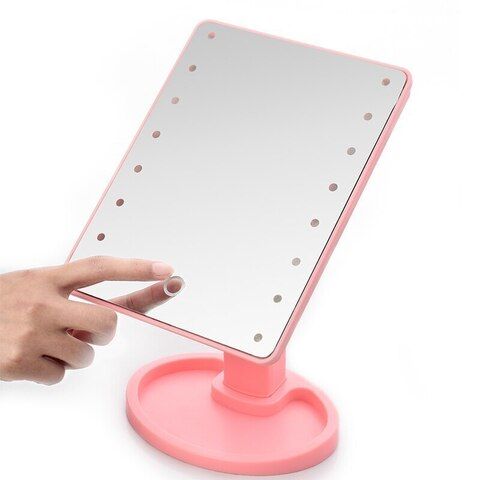 Зеркало Large Led Mirror, цвет розовый