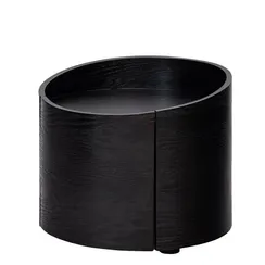 Прикроватная тумбочка Mitchel, 1 ящик, черная