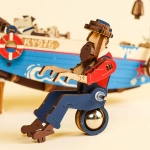 Деревянный конструктор Капитан Фишер MCD02 (ROKR)