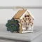 Ёлочная игрушка Домик с Дедом Морозом 11*7*8 см., от батареек, свечение тёплое белое, Luazon Lighting (6117291)