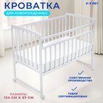 Кроватка МИШКА Колесо-качалка