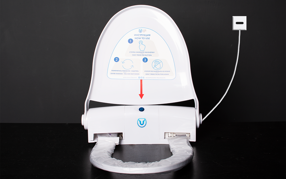 Сенсорный диспенсер одноразовых покрытий для унитаза Clean Touch® CT-102