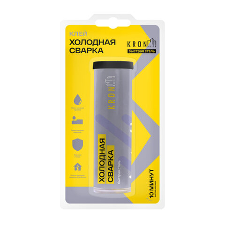 Клей холодная сварка KRONbuild быстрая сталь 55г.