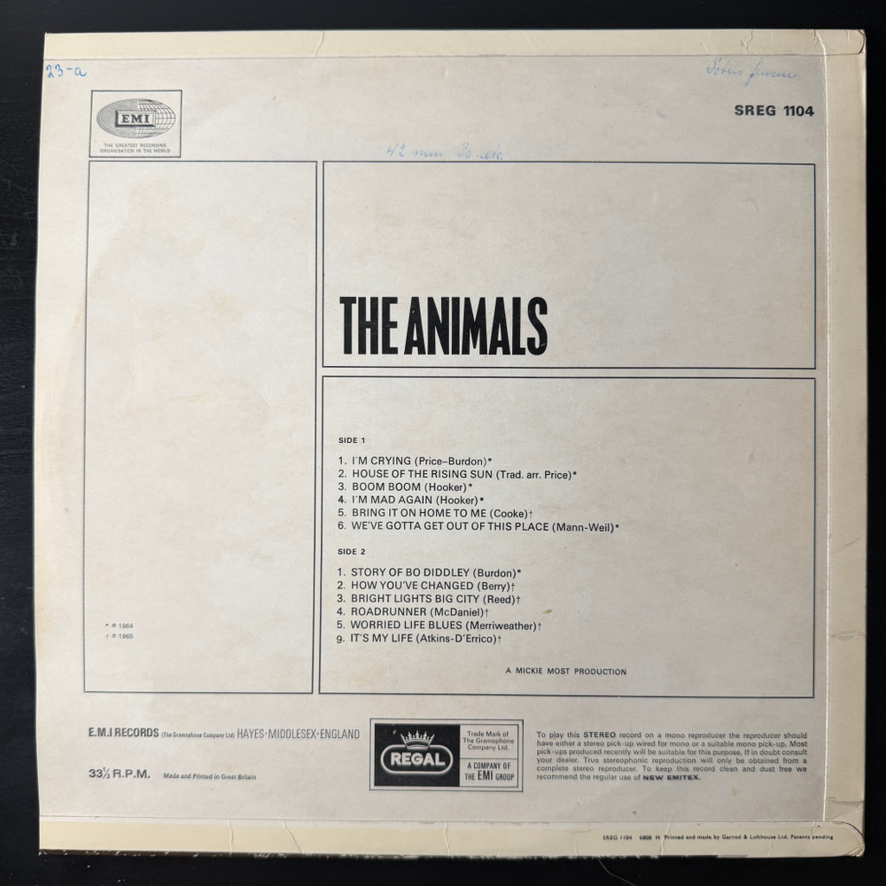 The Animals - The Animals (Англия 1968г.)