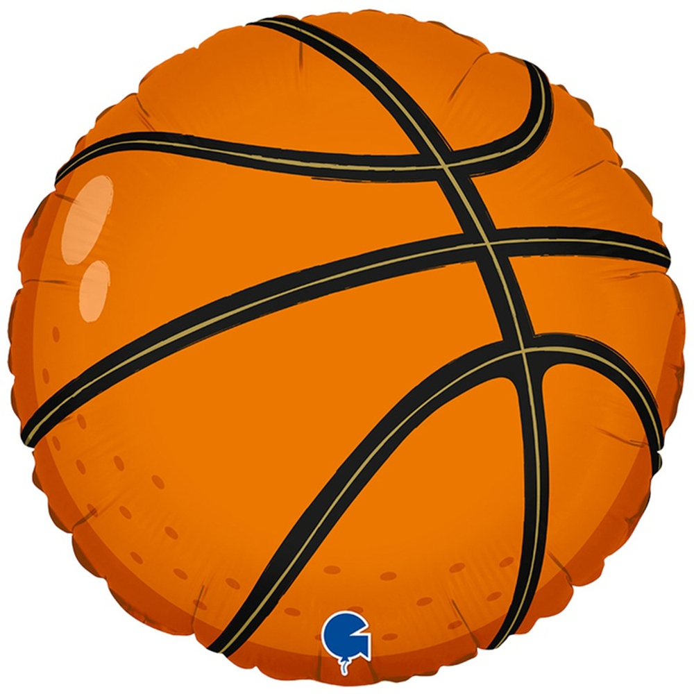Шар Фольгированный Баскетбольный мяч (Коричневый)