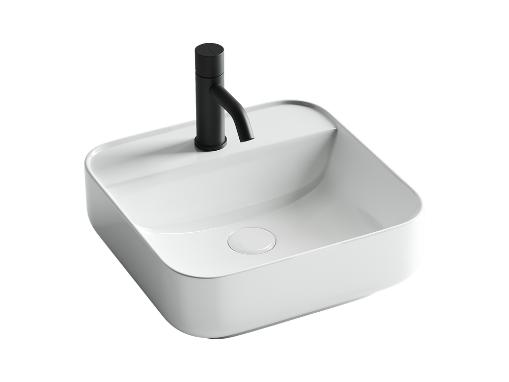 Умывальник чаша накладная квадратная Element 390x390x140мм