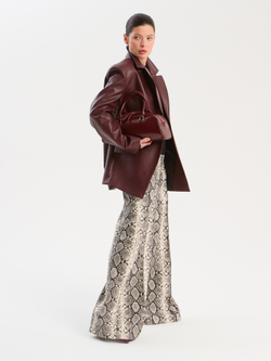 Полупальто из экокожи