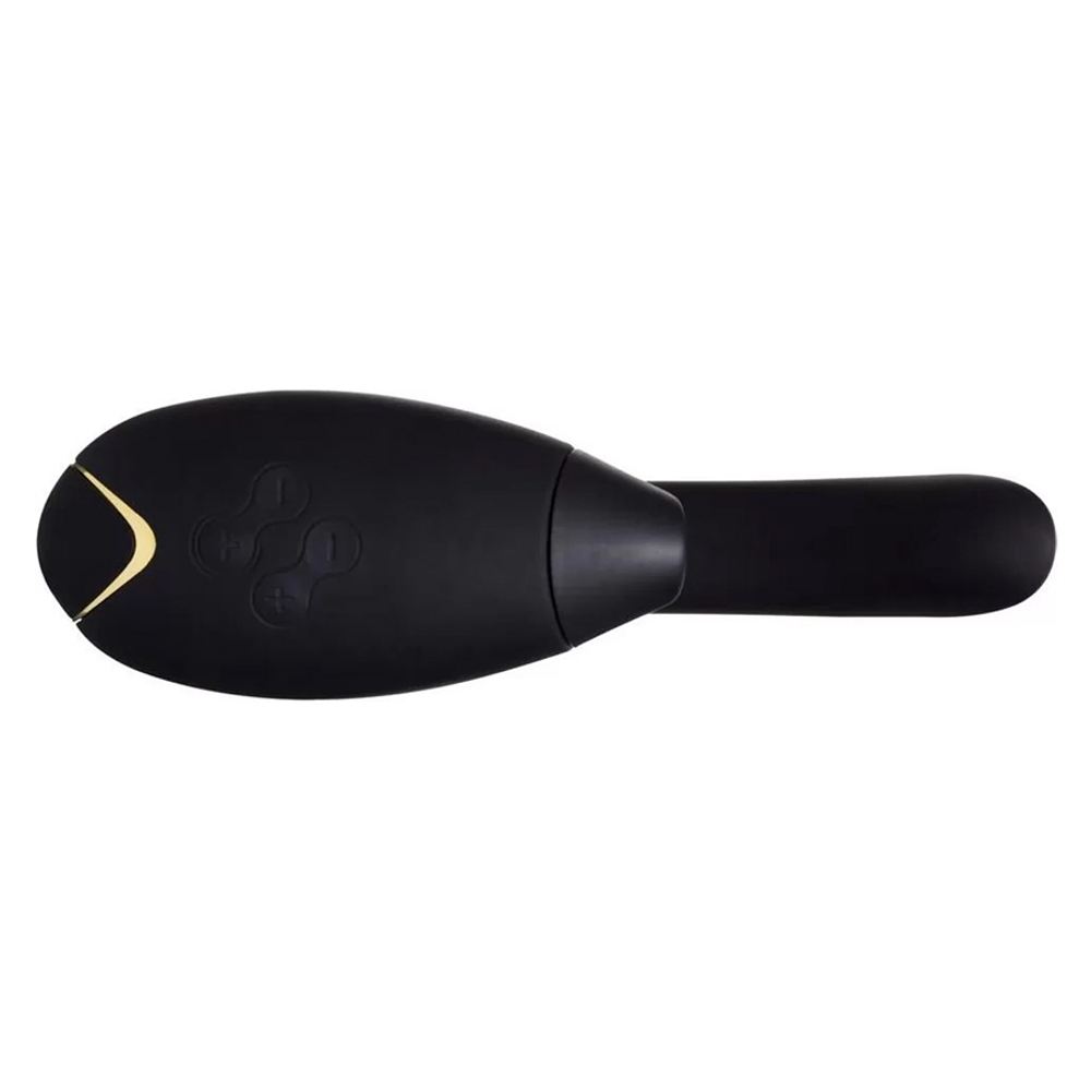 Черный вибратор 19,2см с вакуумным клиторальным стимулятором Womanizer InsideOut Dual G-Spot & Clitoral Stimulator Black WZ07AC0100