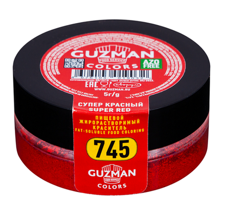 Краситель сухой жирорастворимый Супер красный (745), GUZMAN, 5 г