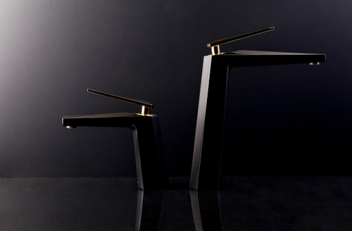 Boheme Стойка для душа со смесителем VENTURO черный + хром