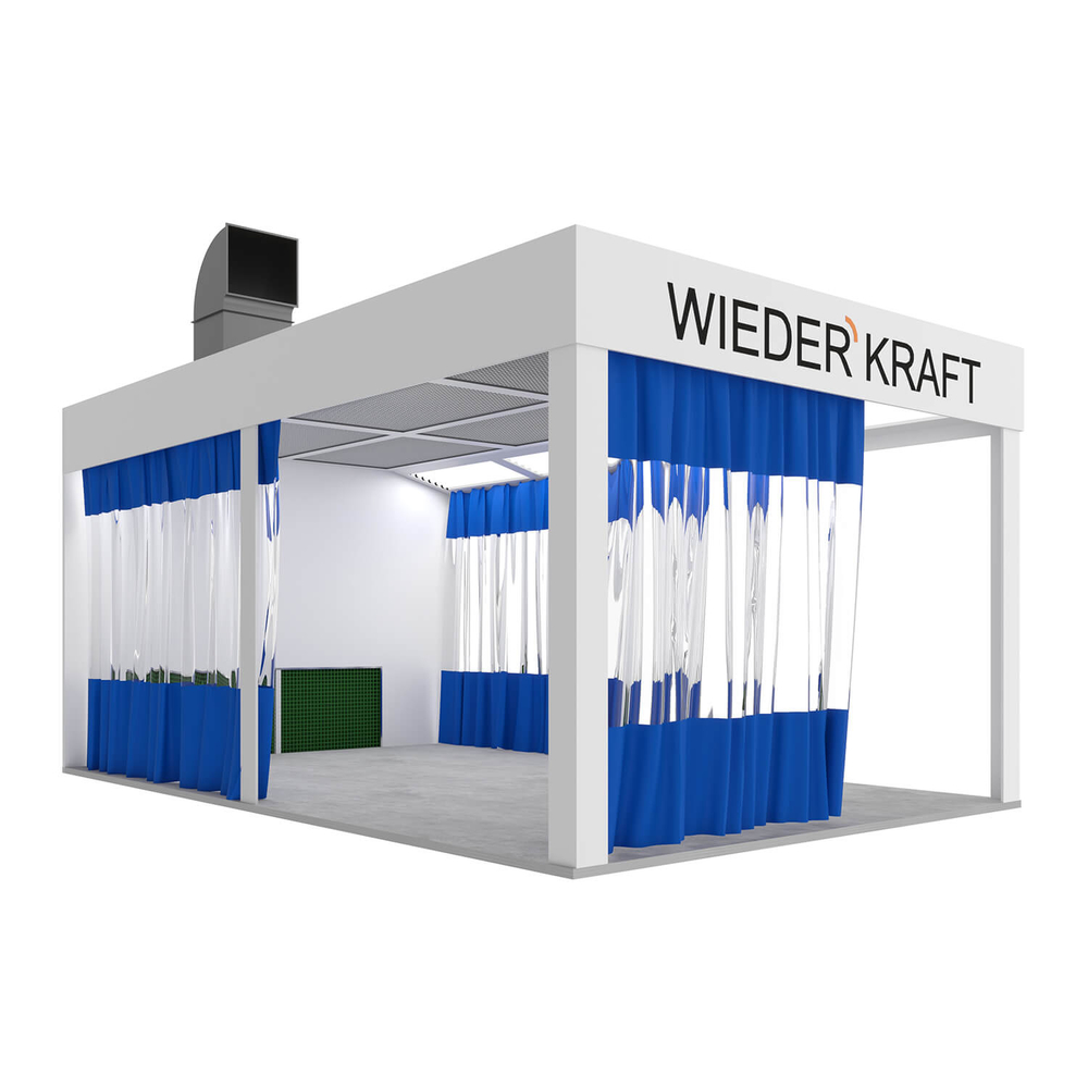 WDK-410 Пост подготовки с диагональным потоком воздуха