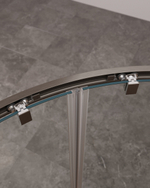 Душевой уголок Cezares MOLVENO-R-2-90-C-GM-IV, 90х90х195, профиль оружейная сталь, прозрачное стекло