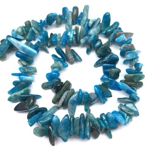 Апатит 10х3-15х4 мм, бусины - стики (нить 39 см)
