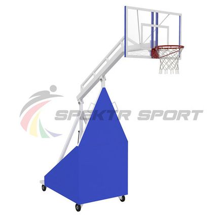 Стойка баскетбольная мобильная складная вынос 3,25м