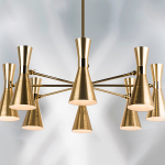 816081 Люстра DUMO 8х40W E14 ЛАТУНЬ/ЗОЛОТО