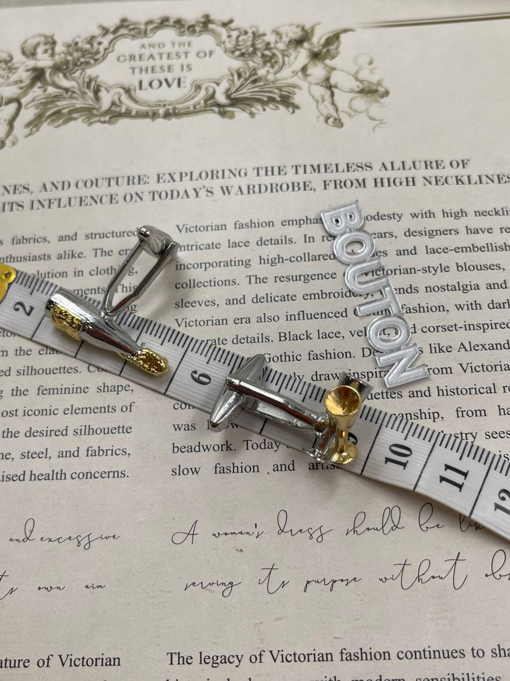 Запонки серебристые "Шампанское и бокалы"