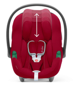 Коляска Cybex Talos S Lux BLK complete Aton B2 Dynamic Red 3 в 1 Moon Black с дождевиками