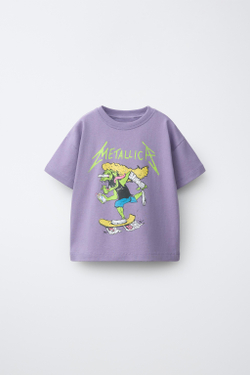 ZARA ФУТБОЛКА С ПРИНТОМ METALLICA ©, СВЕТЛО-СЕРЫЙ