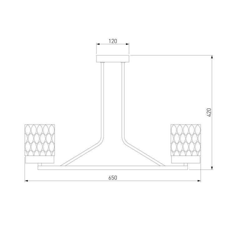 Потолочная люстра Eurosvet Calle 60127/6 латунь