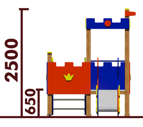 Игровой комплекс 070281.21 для детей 2-4 года для уличной площадки