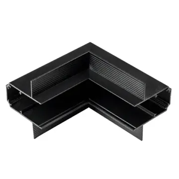 Соединитель L-образный вертикальный встраиваемый 509257 чёрный Uno Lightstar