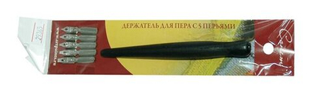 Держатель для пера + 5 перьев
