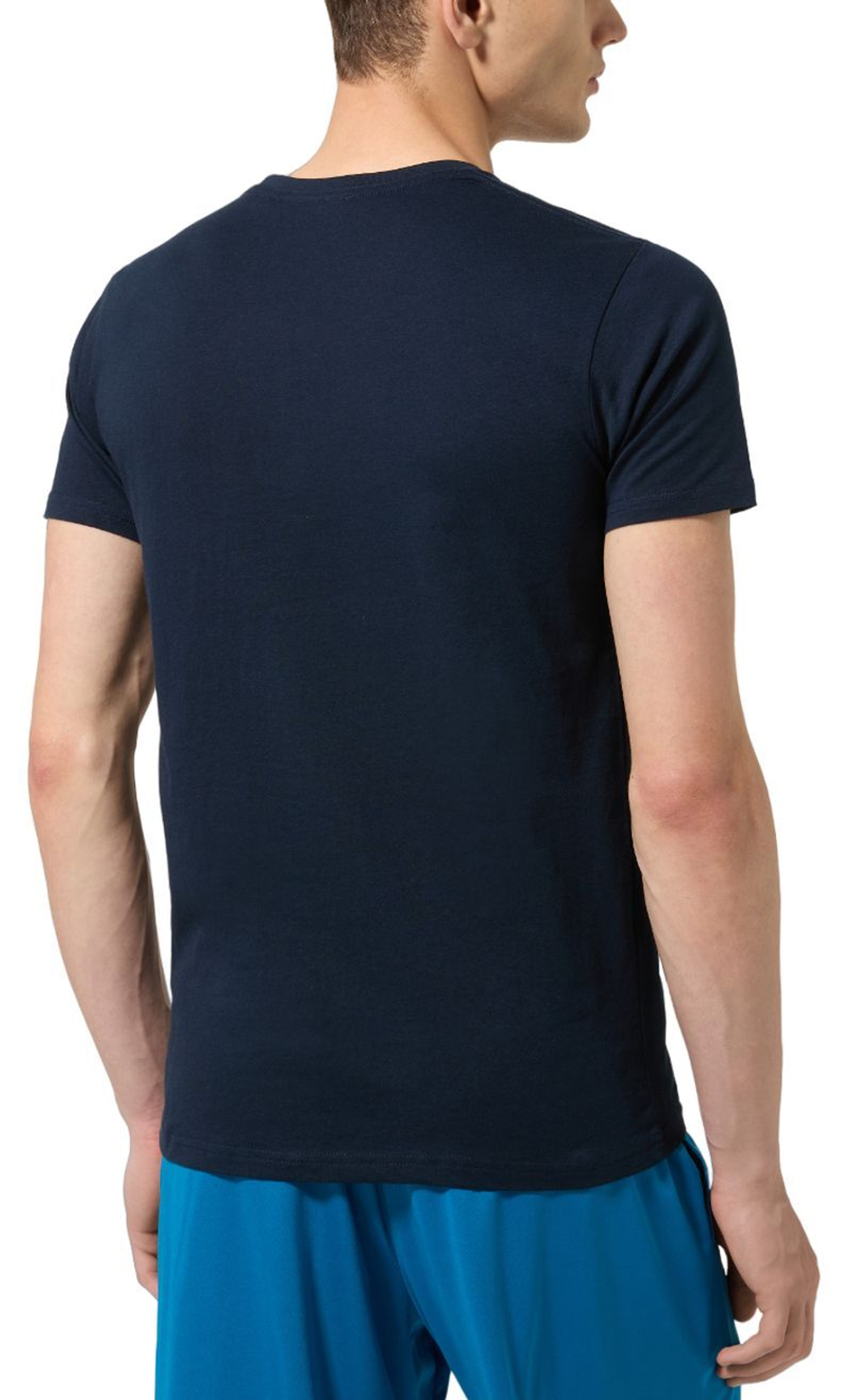 Мужская теннисная футболка Australian Cotton Tennis T-Shirt - blu navy