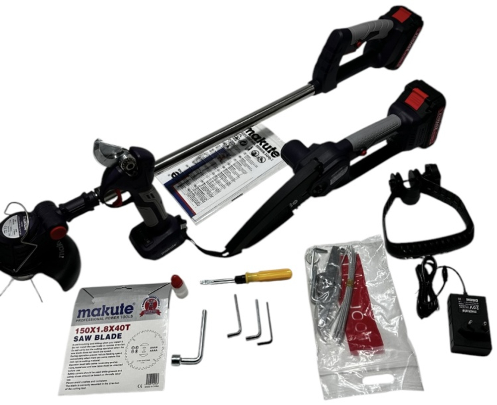 Аккумуляторный садовый набор Makute P3-DC01-2B