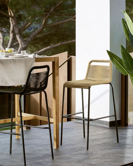 Полубарный стул Glenville 62 см бежевый