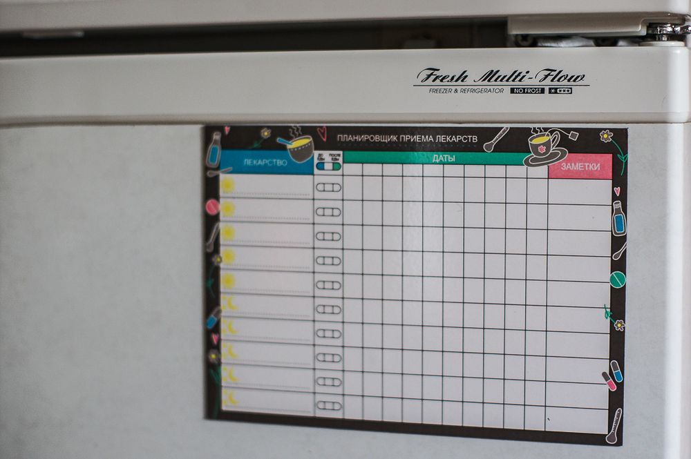 Планнер для приёма лекарств "Пилюля" 14,8х21 см
