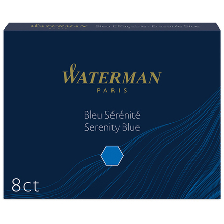 Waterman Чернила (картридж), синий, 8 шт в упаковке