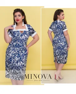 Платье 289-синий Minova