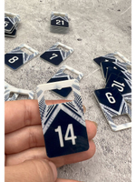 Номерки для ключей акрил 3х5 см