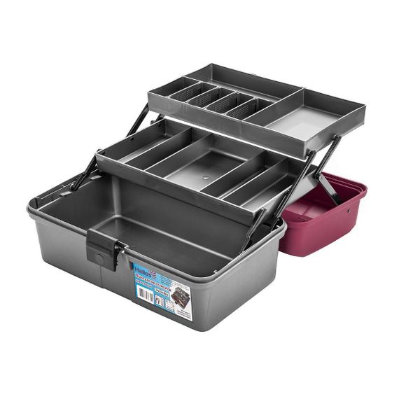 Ящик для инструментов Helios двухполочный красный