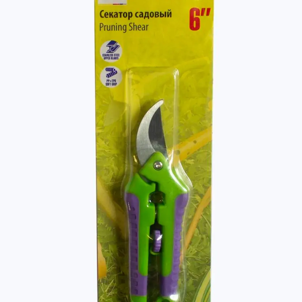 Секатор садовый с фиксацией(L-145мм) WMC TOOLS WMC-TG1306009-B