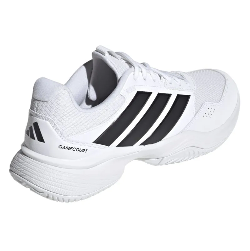 Мужские кроссовки теннисные Adidas GameCourt 3 M - cloud white/core black/core black