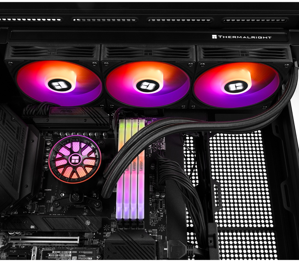 Водоблок Thermalright Aqua Elite 360 ARGB BLACK V6 черный