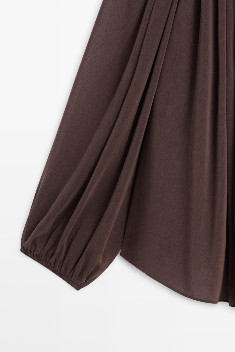 Massimo Dutti Рубашка с длиными рукавами, коричневый