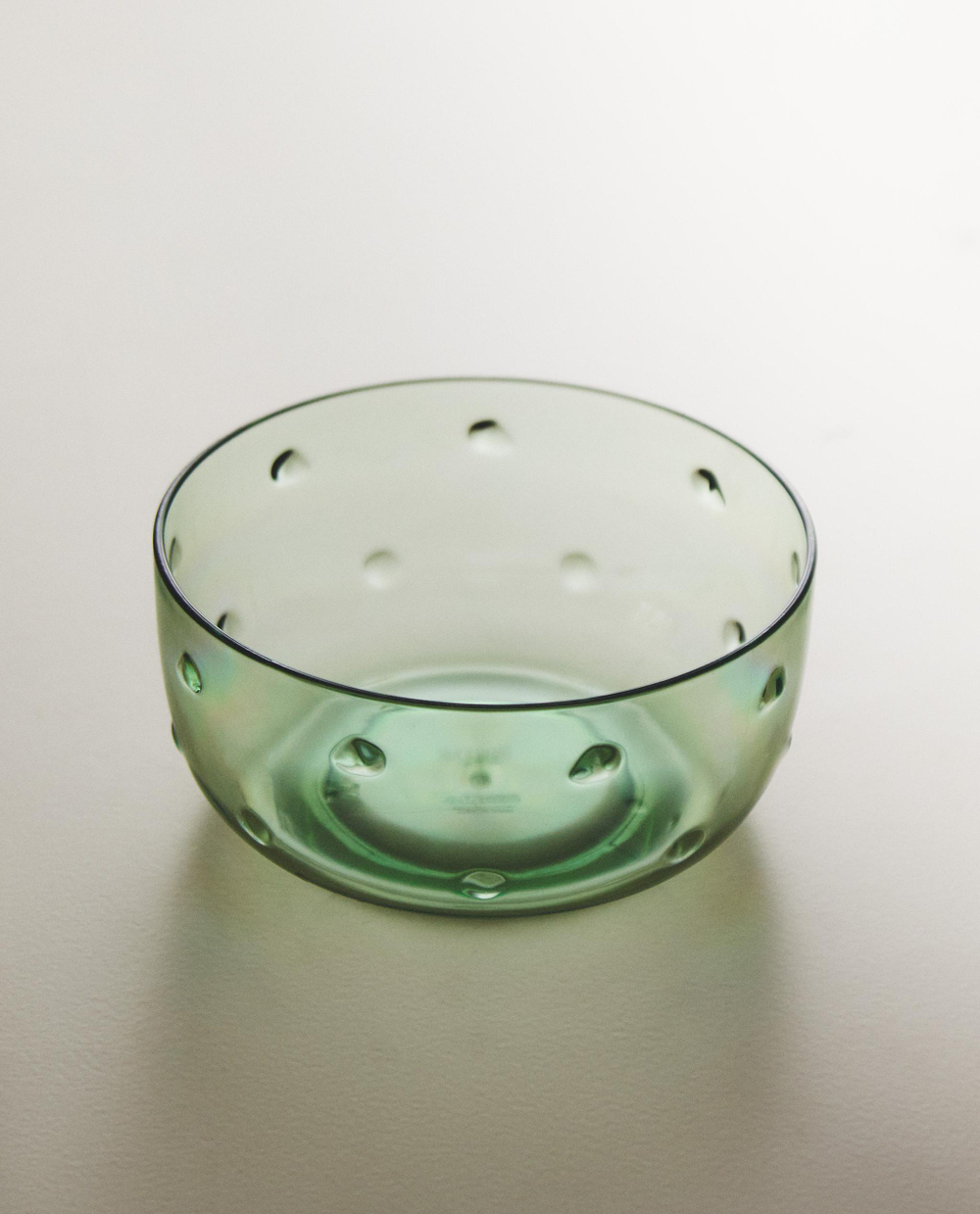 Zara Home миска из пластика, цвет зелёный, 13.6 см