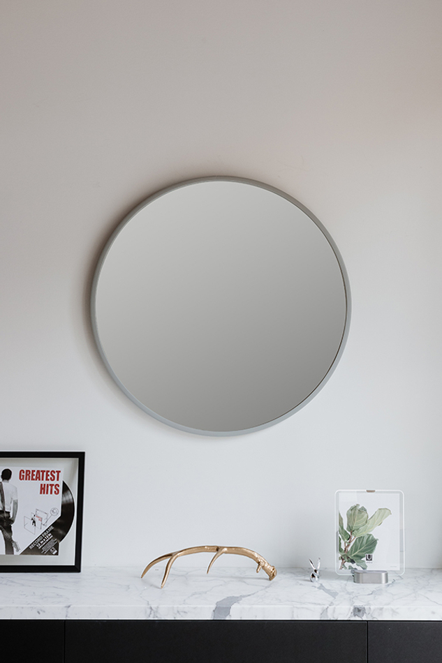 Зеркало настенное Hub D94 см серое, Umbra